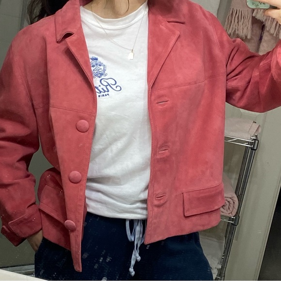 100% Authentic Prada Leather Suede Crop Jacket, New With Tags - Picture 2 of 6